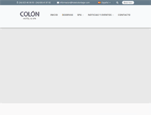 Tablet Screenshot of hotelcolonbejar.com